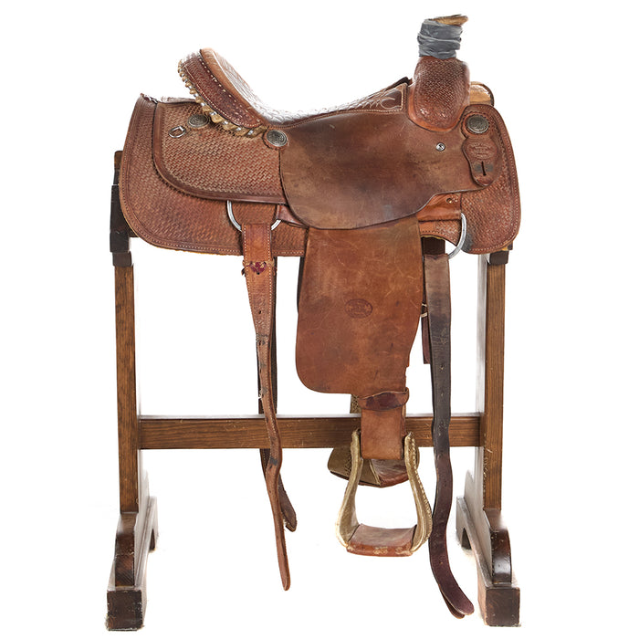 Billy Cook Used 14in Basket Weave Team Roper