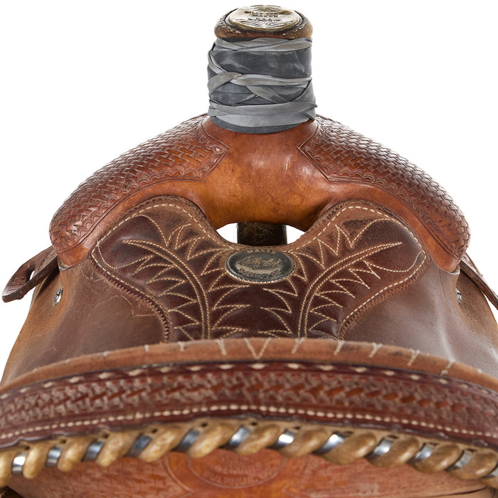 Billy Cook Used 14in Basket Weave Team Roper