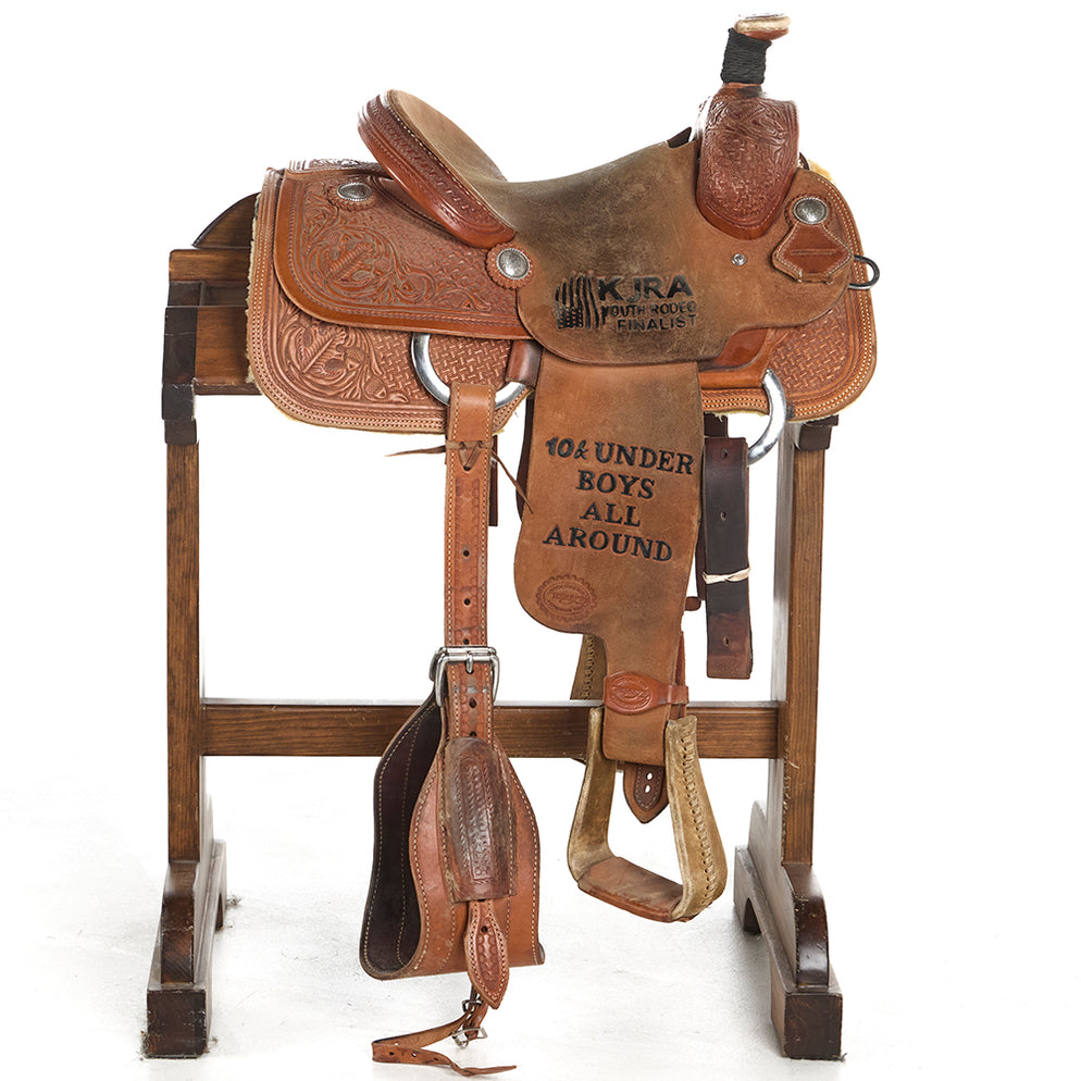 Teskey's Ropes Teskey's Used 13in Patrick Smith Team Roping Trophy Saddle