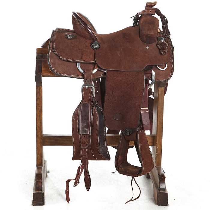 Nrs Competitor Series Used 14in Chocolate Roughout Team Roper