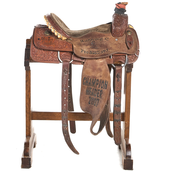 Master Saddlery Used 15.5in Running C Trophy Team Roper