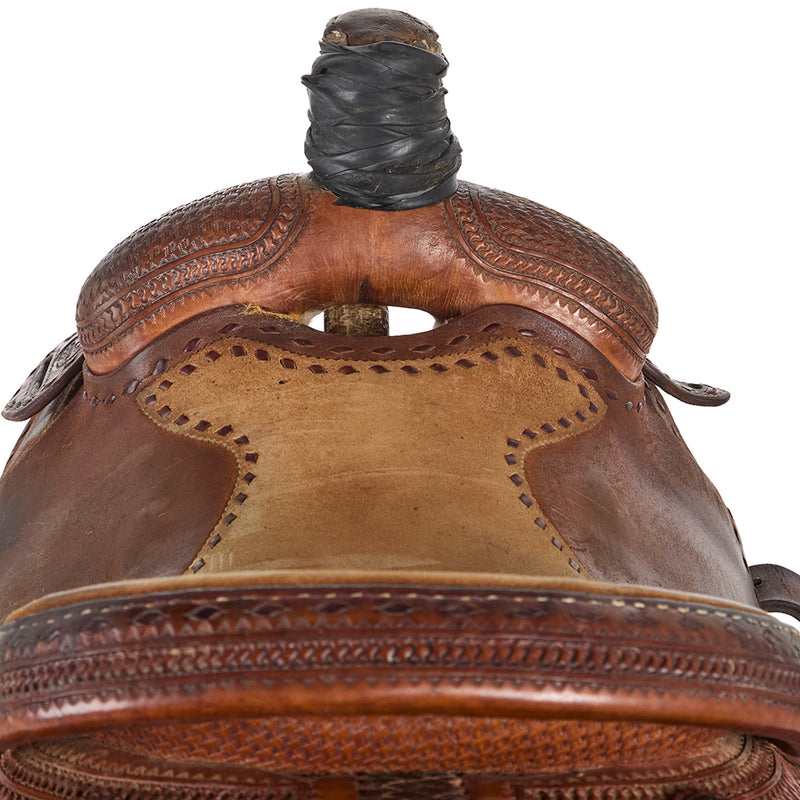 Baiano Saddlery Used 15.5in 7/8 Breed Buckstitch Team Roper