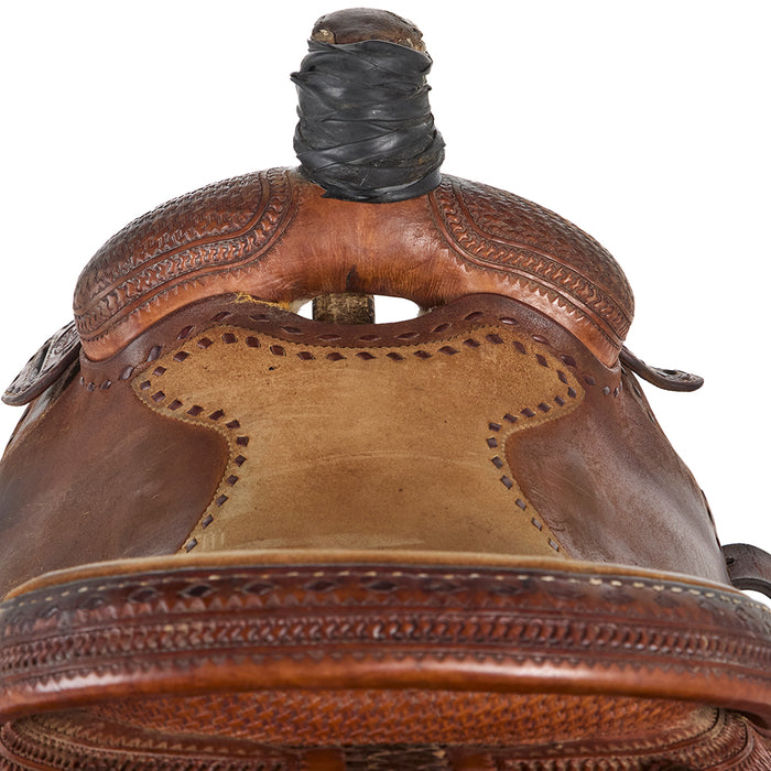 Baiano Saddlery Used 15.5in 7/8 Breed Buckstitch Team Roper