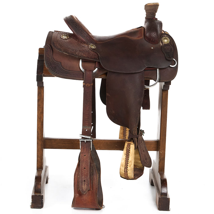 David's Pro Series Used 15in Basket Stamp and Floral Combo Team Roper