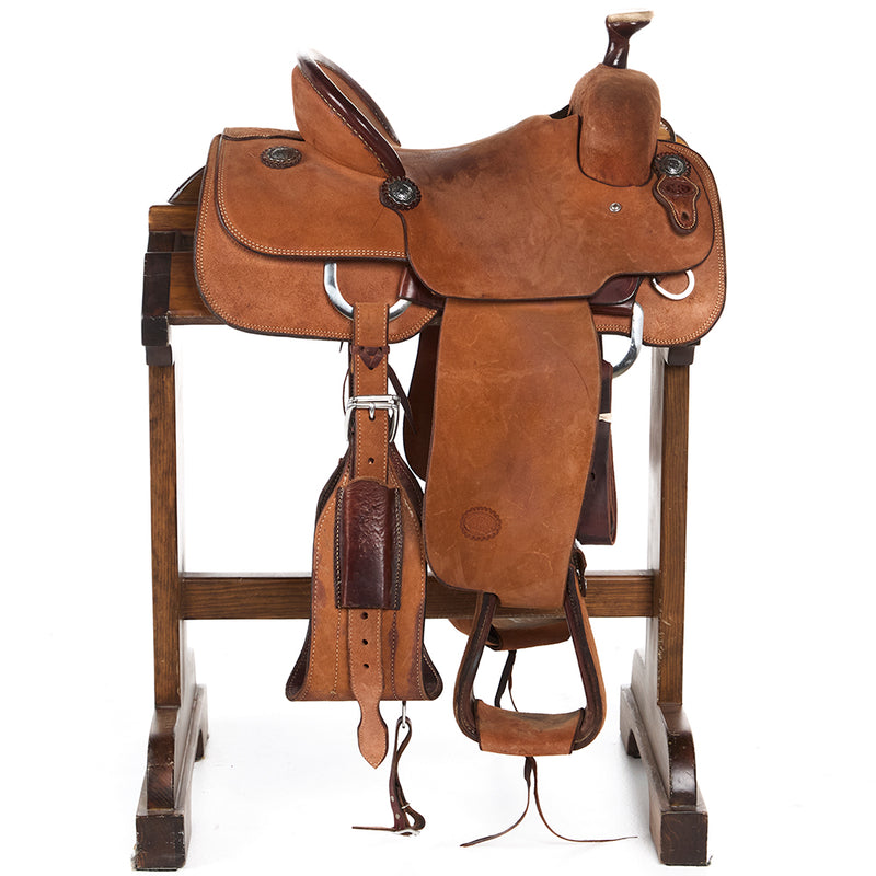 Nrs Competitor Series Used 14in Roughout Chocolate Accent Team Roper