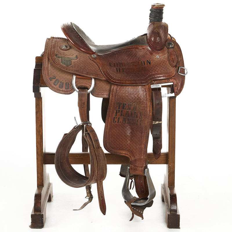 Martin Saddlery Used 15in Texas Plains Classic Trophy Team Roper