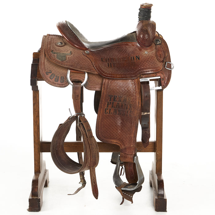 Martin Saddlery Used 15in Texas Plains Classic Trophy Team Roper