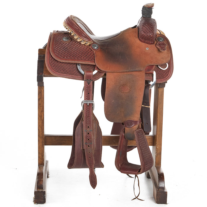 Nrs Competitor Series Used 14.5in 1/2 Breed Waffle Team Roper