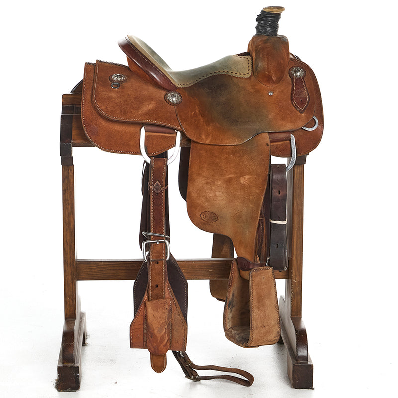 Nrs Pro Series Used 13.5in Roughout Padded Seat Team Roper