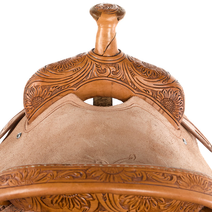 Corriente 15in 7/8 Breed Floral Tooled High Call Productions Trophy Team Roper