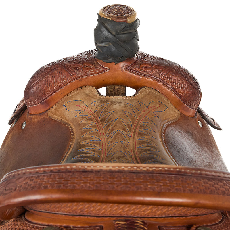Nrs Pro Series Used 14.5in 7/8 Breed Combo Tooled Team Roper