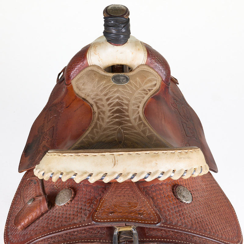 Billy Cook Used 15.5in Team Roping Saddle