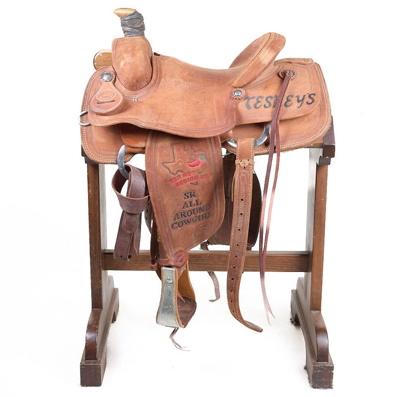 Teskey's Used 13.5in Roughout Trophy Team Roper