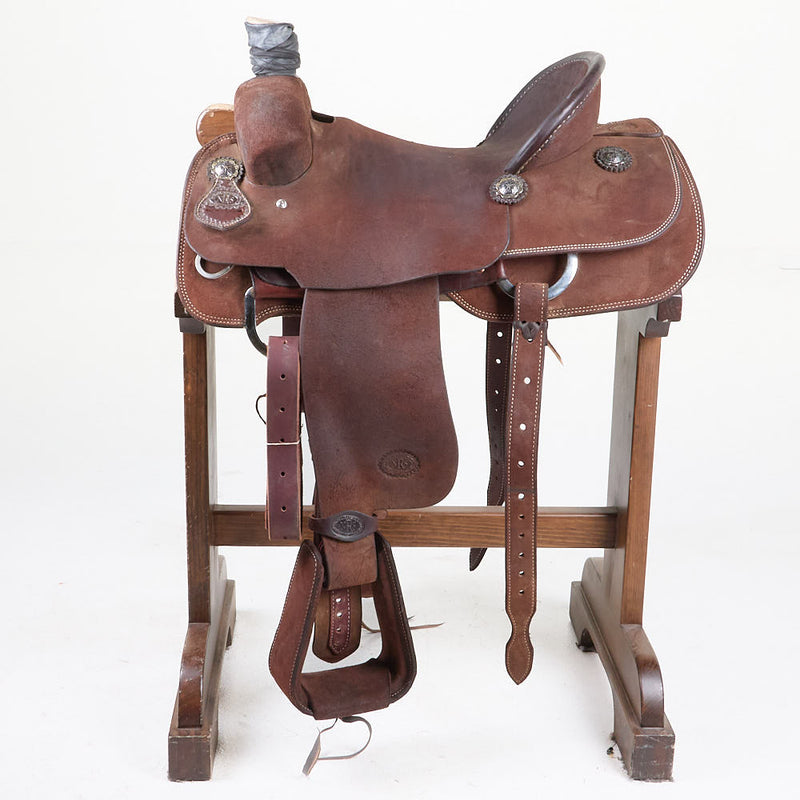 NRS Competitor Series Used 16in Chocolate Roughout Team Roper