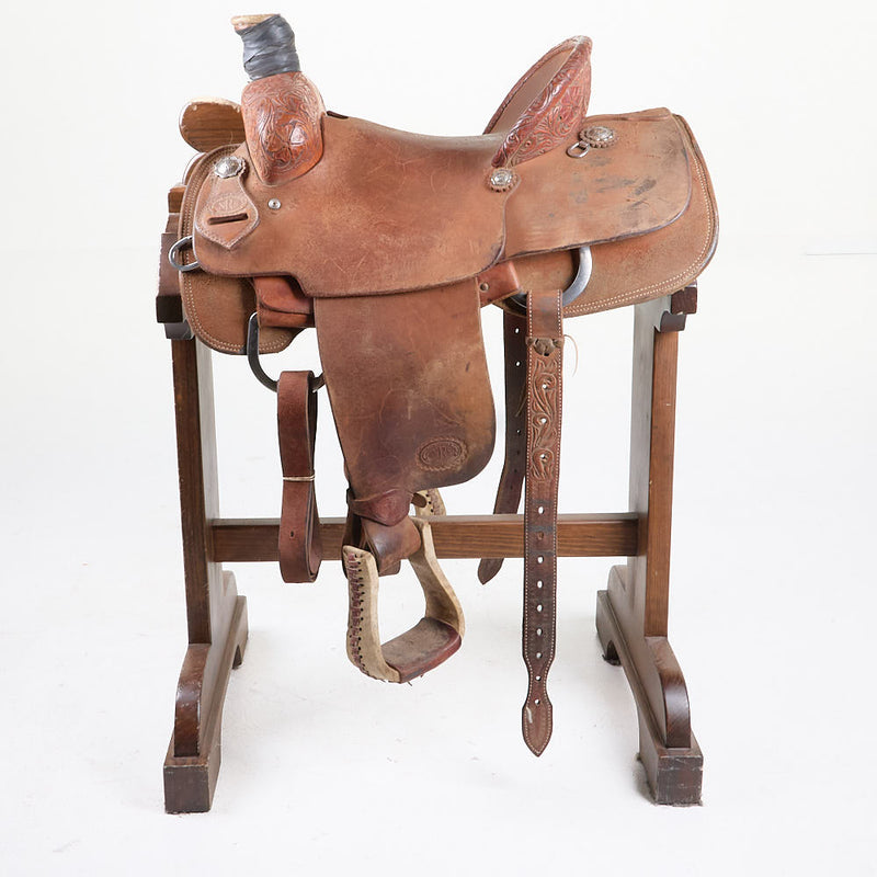 NRS Competitor Series Used 14.5in 1/8 Breed Floral Team Roper