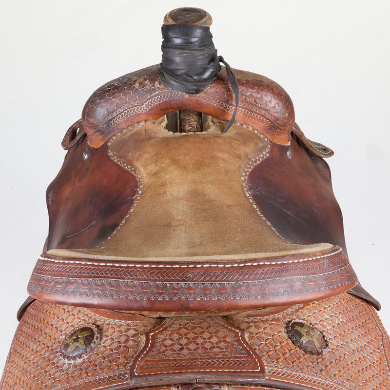 Nrs Pro Series Used 15in Waffle Stamped Team Roper