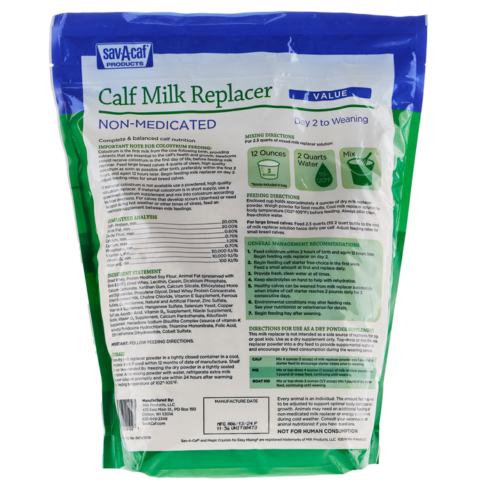 Sav A Caf Grade20 Value Nursing Milk 9lb