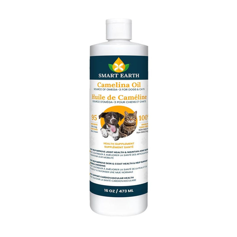 Smart Earth Camelina Omega 3 Oil for Dogs and Cats 16oz