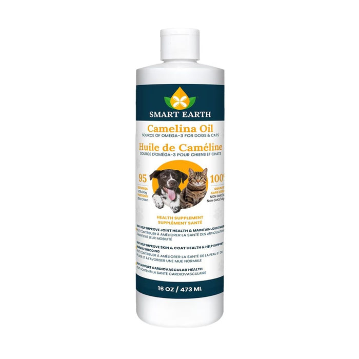 Smart Earth Camelina Omega 3 Oil for Dogs and Cats 16oz