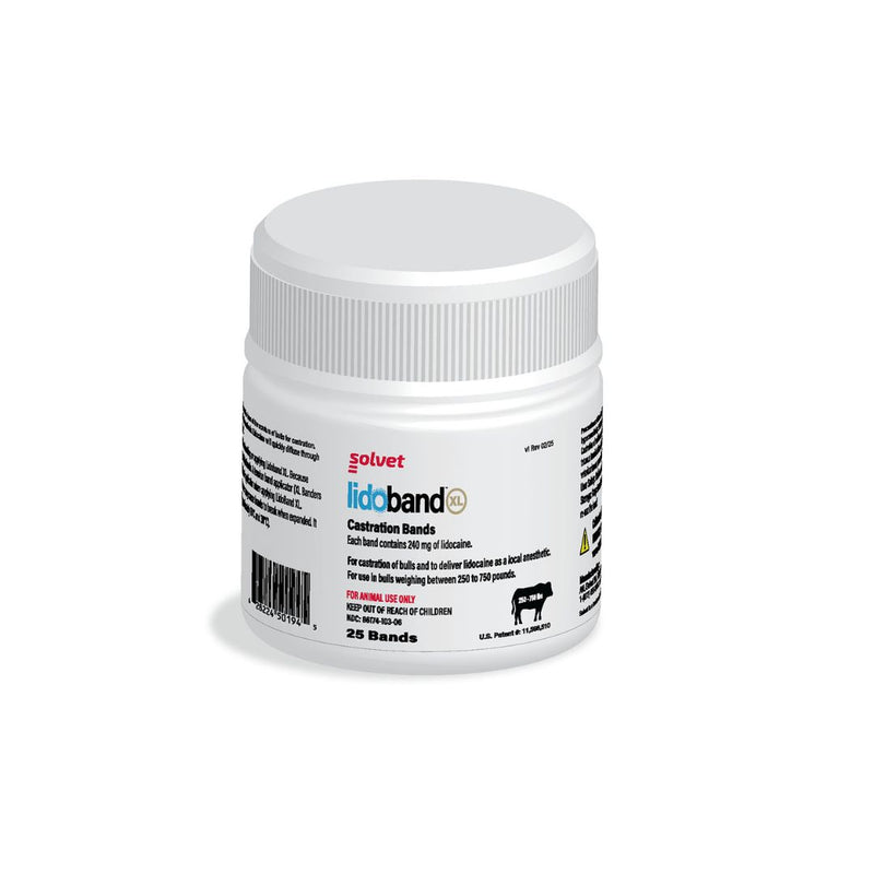 Solvet Lidoband Castration Bands XL 25 Count