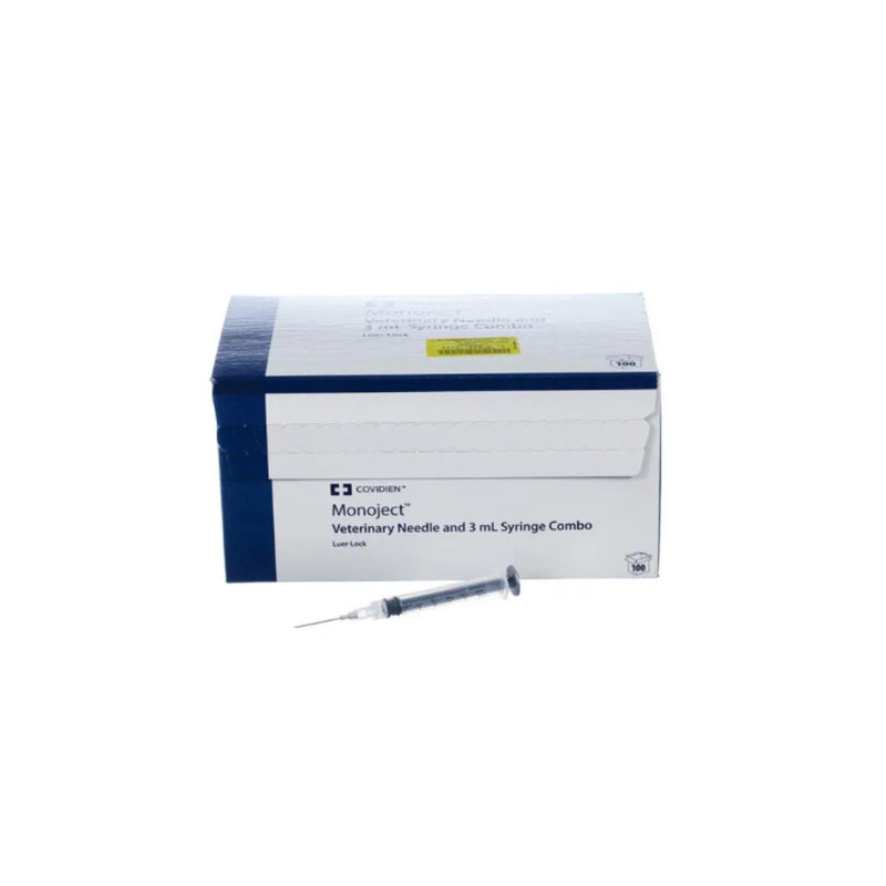 Covidien 3cc Luer Lock with 20 x 1` Needle BOX 100ct