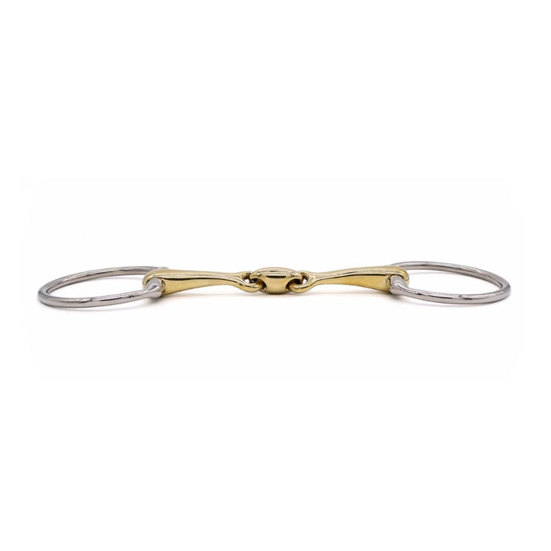 Ajr Sport Double Jointed Golden Ease Eggbutt Bit 5.25