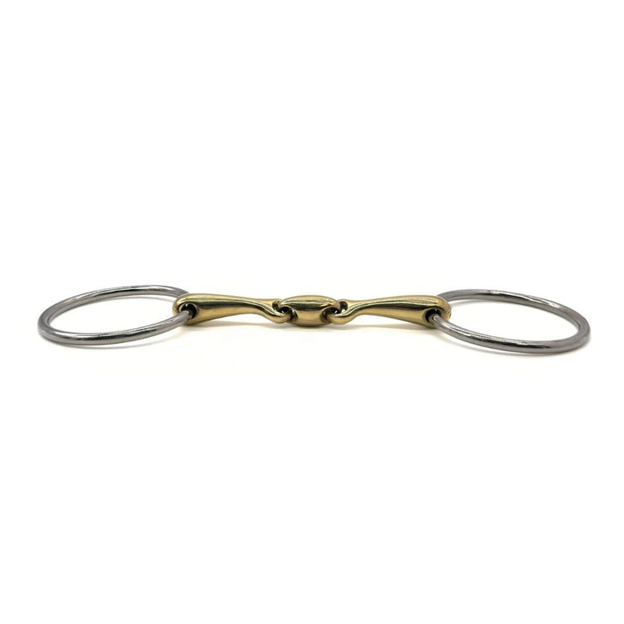 Ajr Sport Double Jointed Golden Ease Loose Ring Bit 5in.