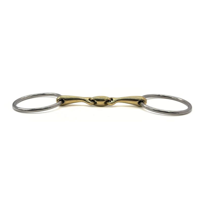 Ajr Sport Double Jointed Golden Ease Loose Ring Bit 5.25