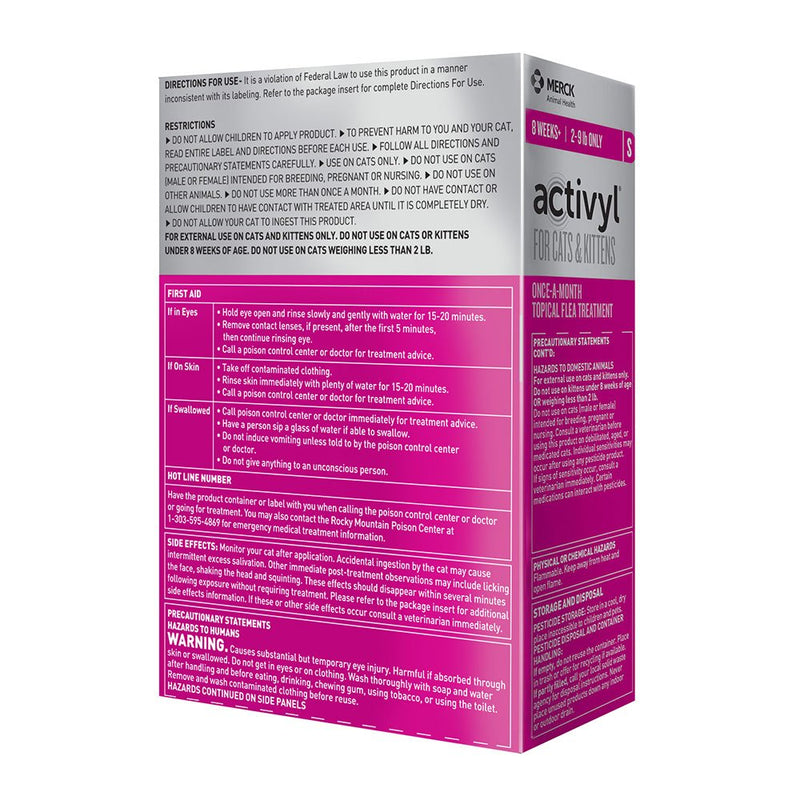 Merck Animal Health Activyl Spot-On for Cats and Kittens