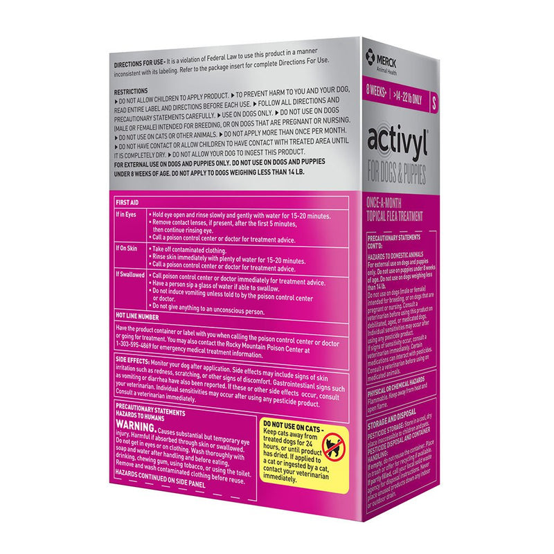 Merck Animal Health Activyl Spot-On for Small Dogs