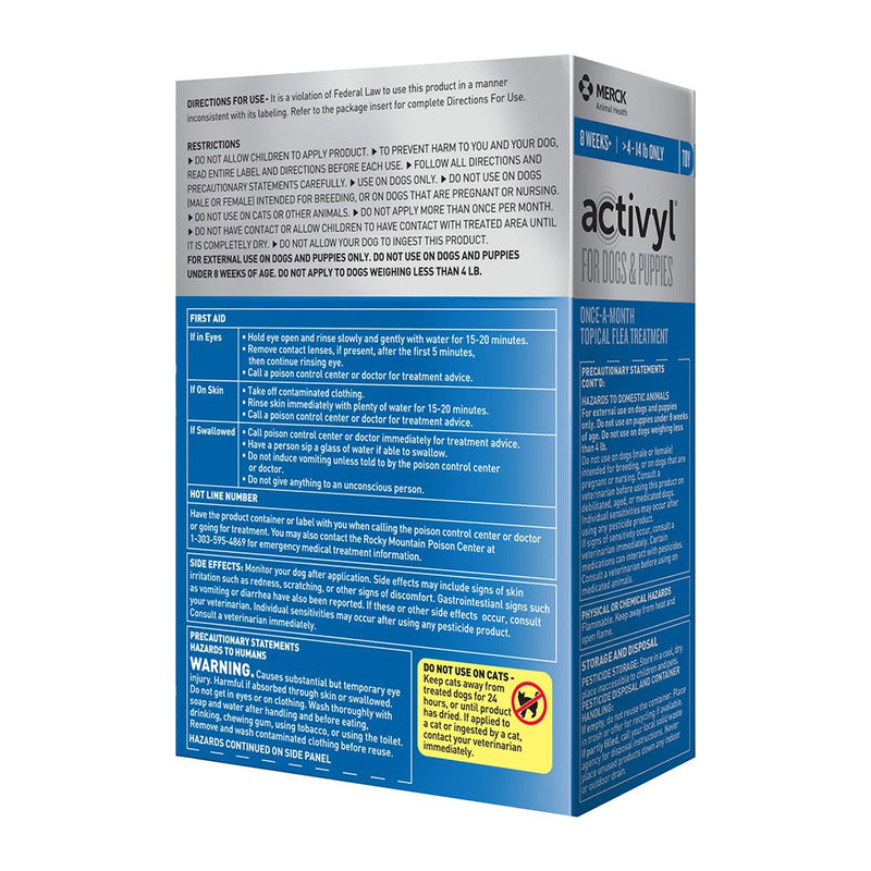 Merck Animal Health Activyl Spot-On for Toy Dogs and Puppies