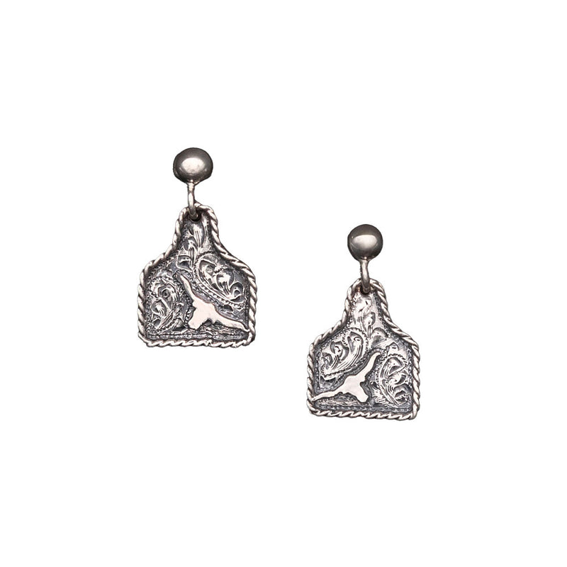 Vogt Silversmiths The Goldhorn Eartag Earrings
