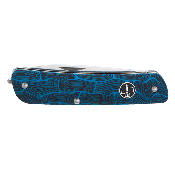 Boker Tech Tool Blue Damascus G10