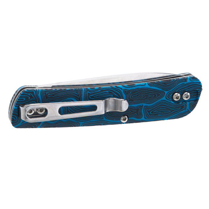 Boker Tech Tool Blue Damascus G10
