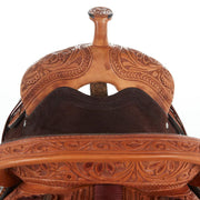 Used 15in Two Tone Barrel Saddle