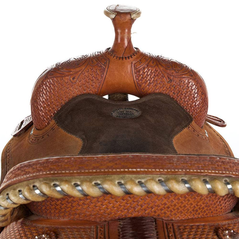 NRS Used 14.5in Courts Sharon Camarillo Barrel Saddle