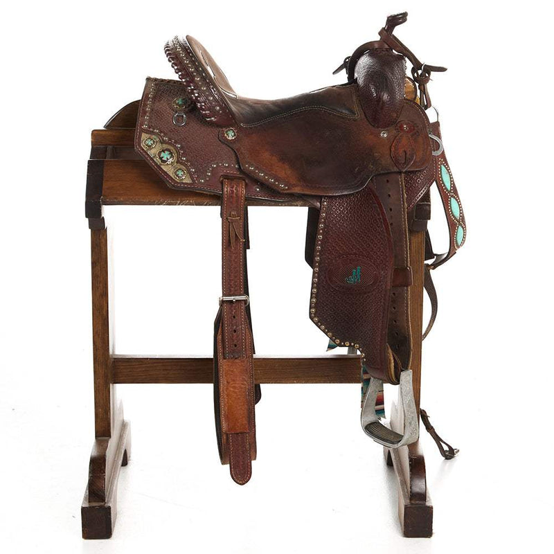 Double J Saddlery Used 14in J Barrel Saddle