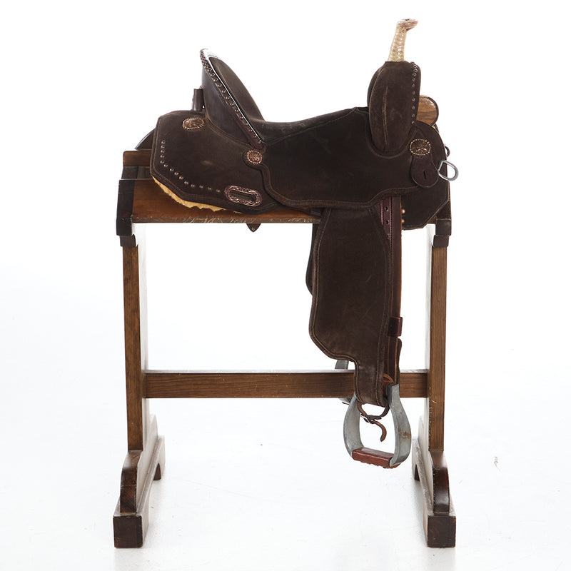 Circle Y Saddlery Used 14.5in Martha Josey Barrel Saddle