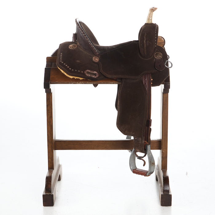 Circle Y Saddlery Used 14.5in Martha Josey Barrel Saddle
