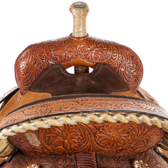 Circle Y Saddlery Used 14.5in High Horse Barrel Saddle