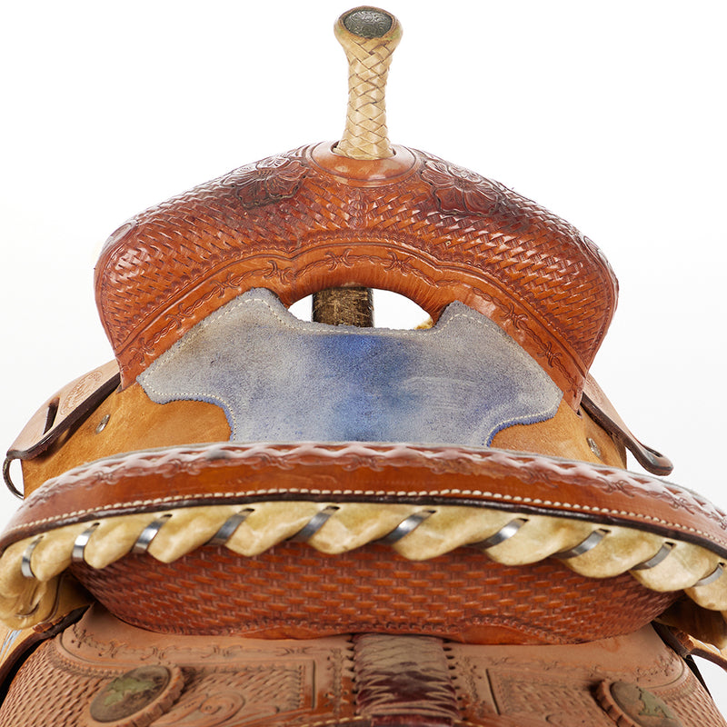 Srs Saddlery Used 14.5in Saddlery Trophy Barrel Saddle
