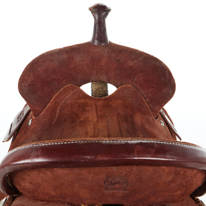 Burns Saddlery 15in Used Barrel Saddle