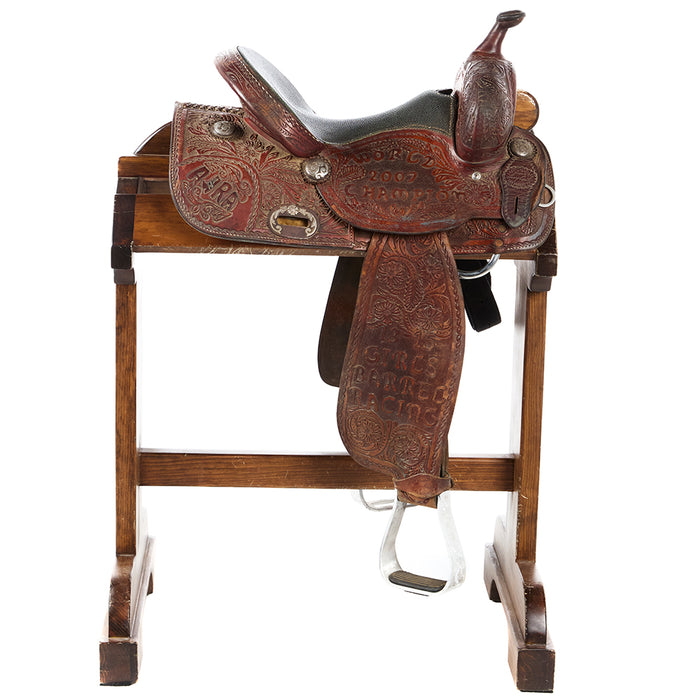 NRS Used 14in Lazy L Trophy Barrel Saddle