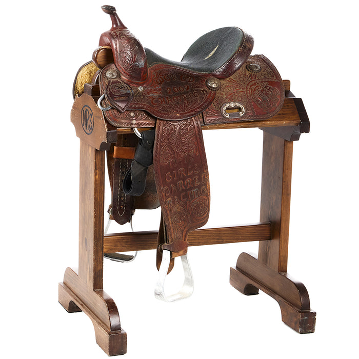 NRS Used 14in Lazy L Trophy Barrel Saddle