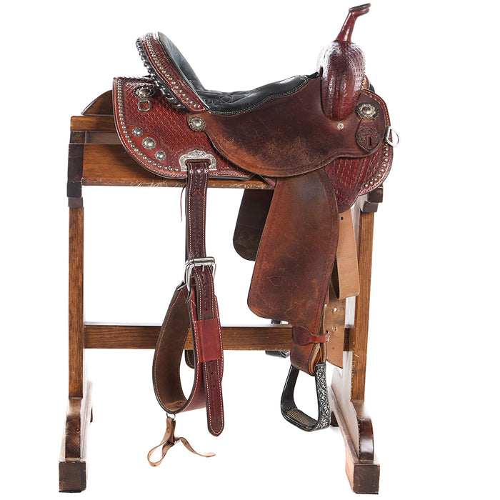 Brittney Pozzi Double J Used 14.5in Brittney Pozzi Barrel Saddle