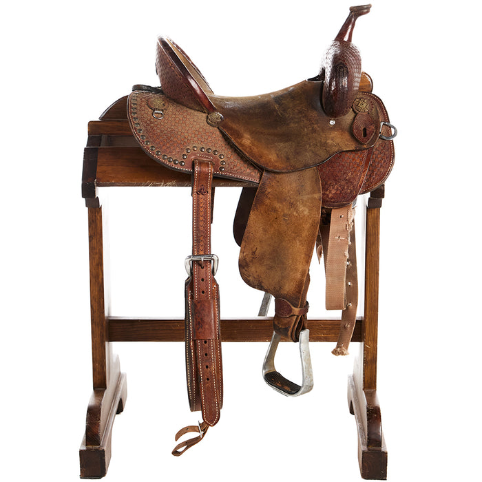 Double J Saddlery Used 15.5in Brittany Pozzi Barrel Saddle