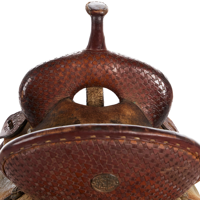 Double J Saddlery Used 15.5in Brittany Pozzi Barrel Saddle