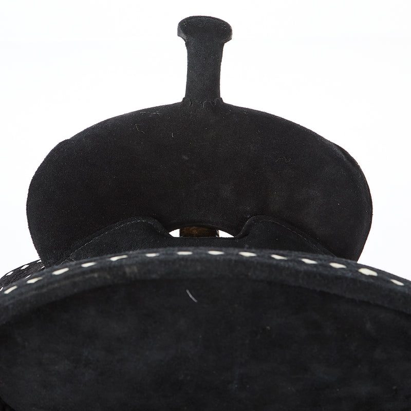 Tough 1 Used 13.5in Black Suede Barrel Saddle