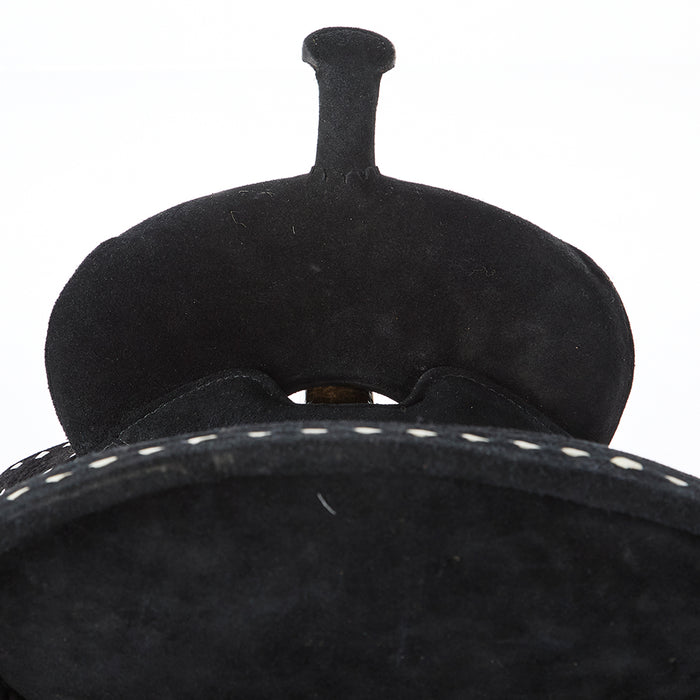 Tough 1 Used 13.5in Black Suede Barrel Saddle