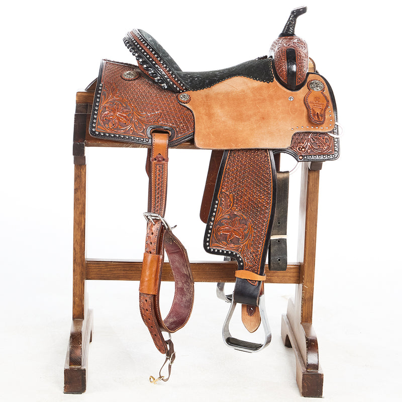 NRS Used 15in Charmayne James Barrel Saddle